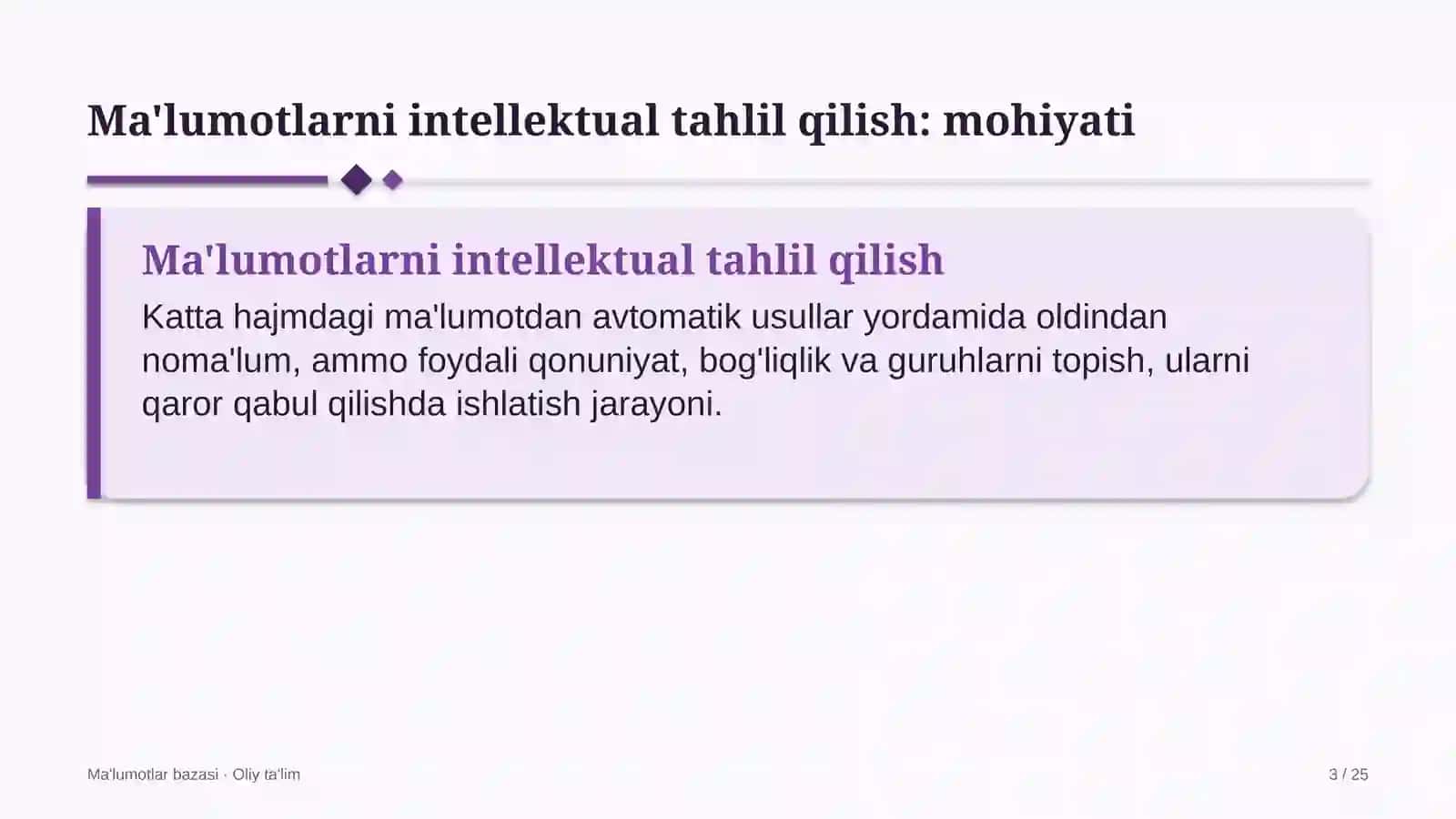onlayn kinoteatrlarda ma'lumotlarni intellektual tahlil qilish data mining 7401 3