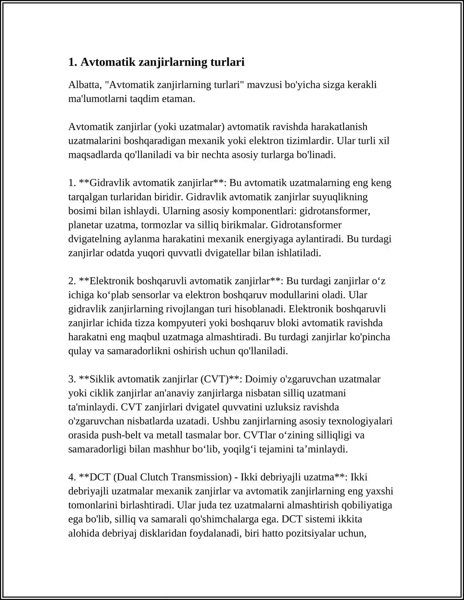 AVTOMATIK ZANJIRLARINING KOMMUNATSION VA HIMOYA APPARATLARI 3