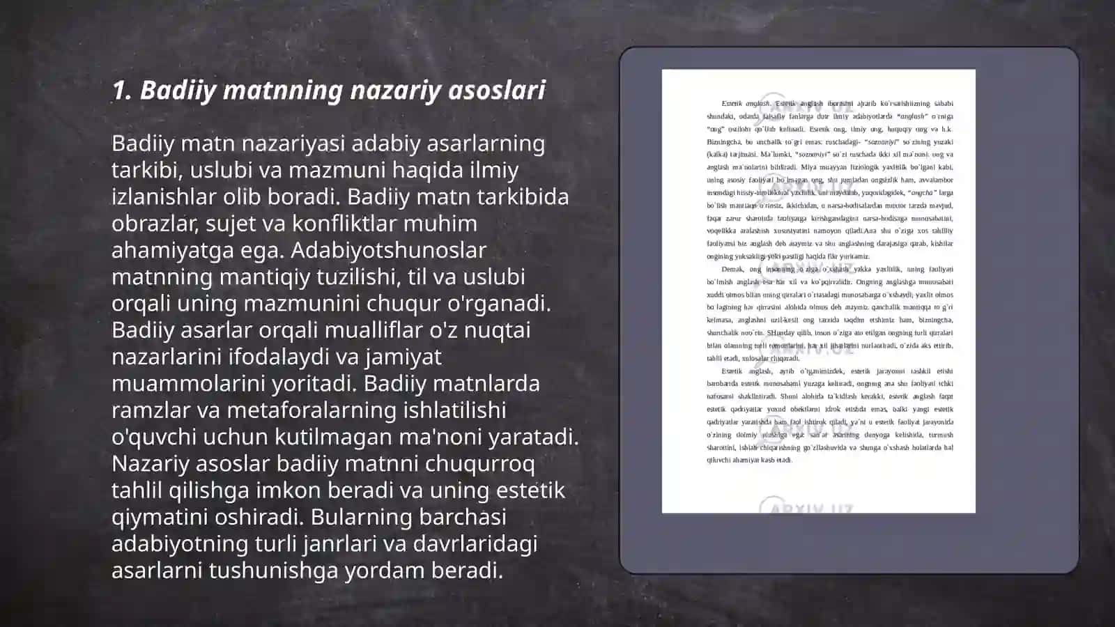 badiiy matn va estetik talqin nazariyasi 3
