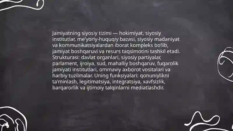 Jamiyatning siyosiy tizimi va davlat 3