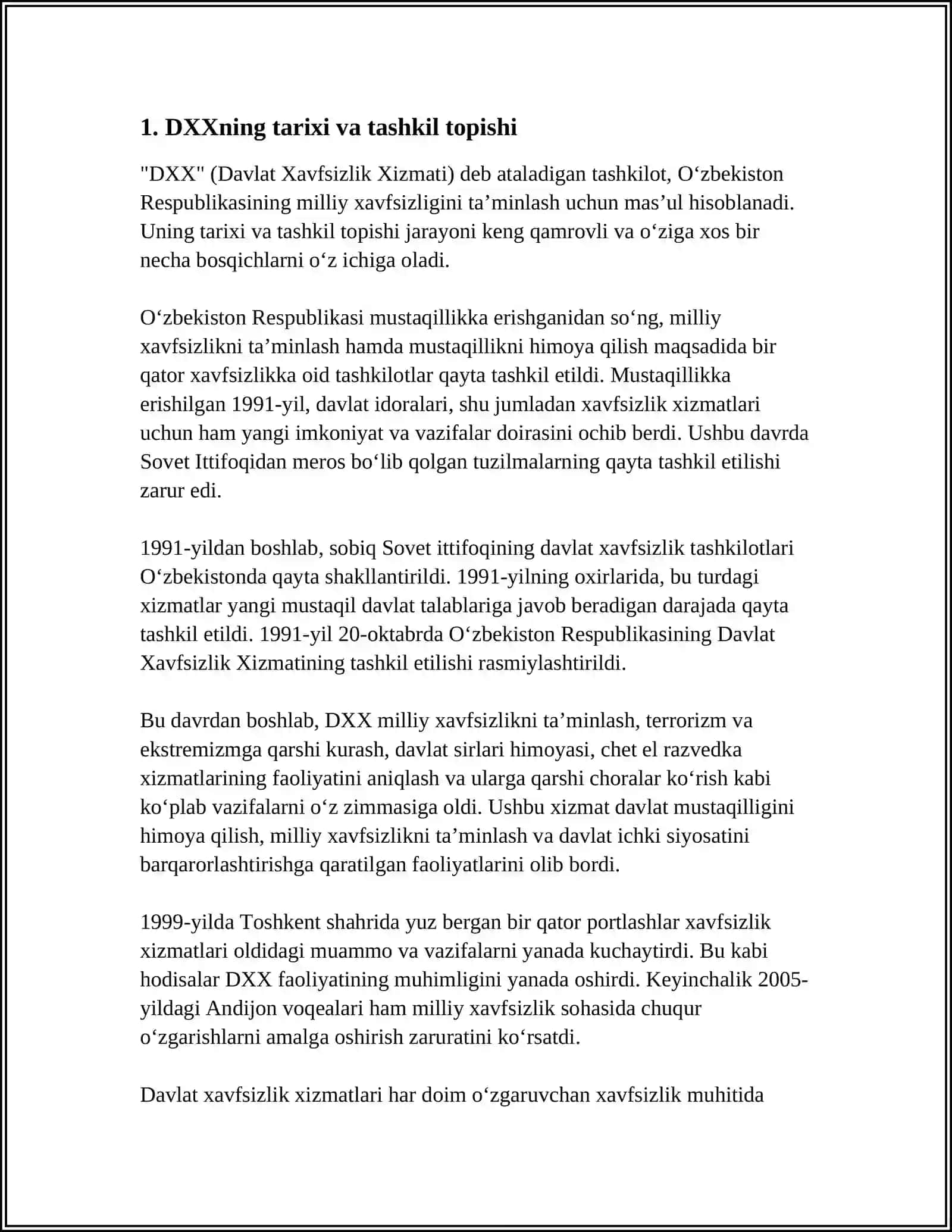 DXX Tarixi va Tashkil Topishi 3