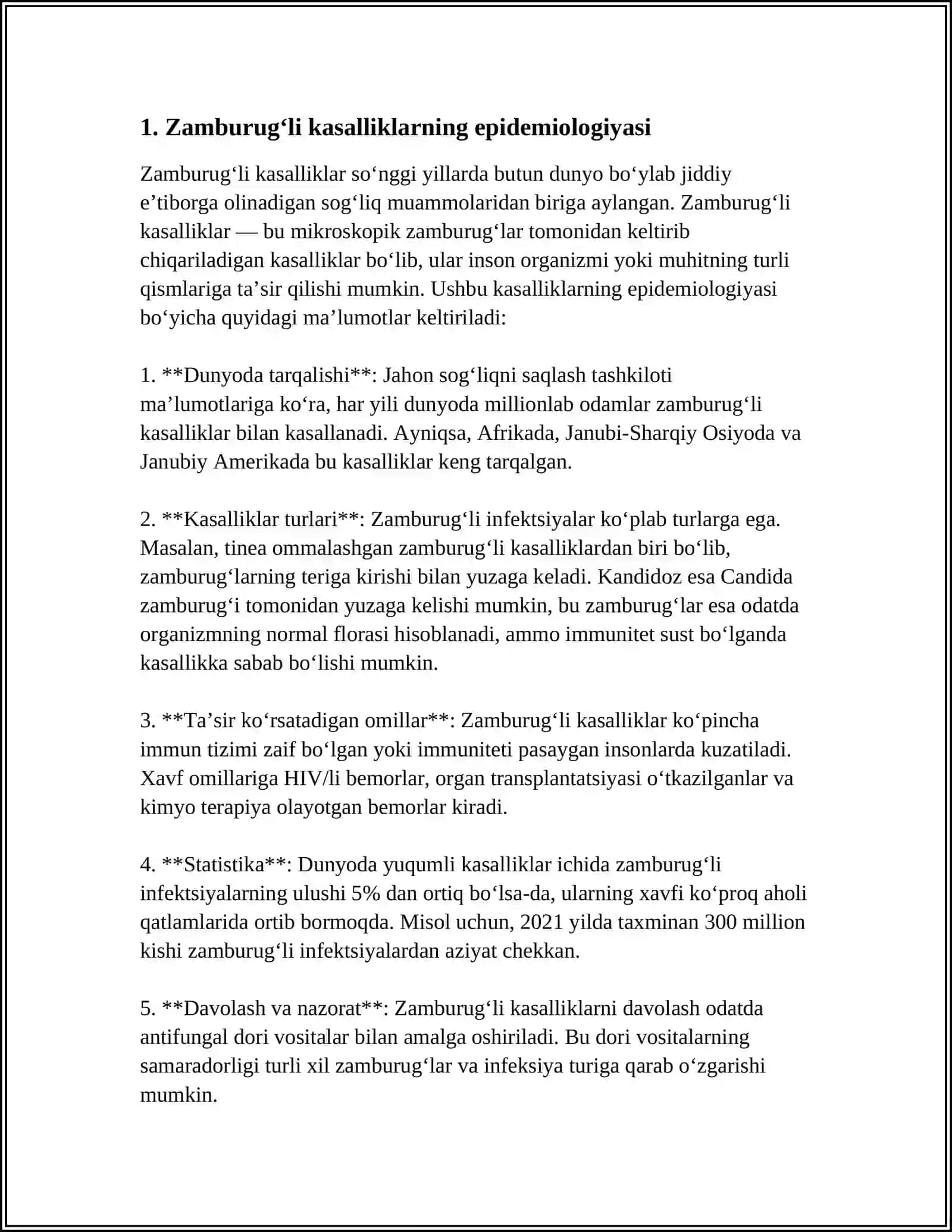 ZAMBURUGʻLI KASALLIKLARNI QOʻZGʻATUVCHILARI, PATOLOGIYASI, LABARATORIYA TASHXISI 3