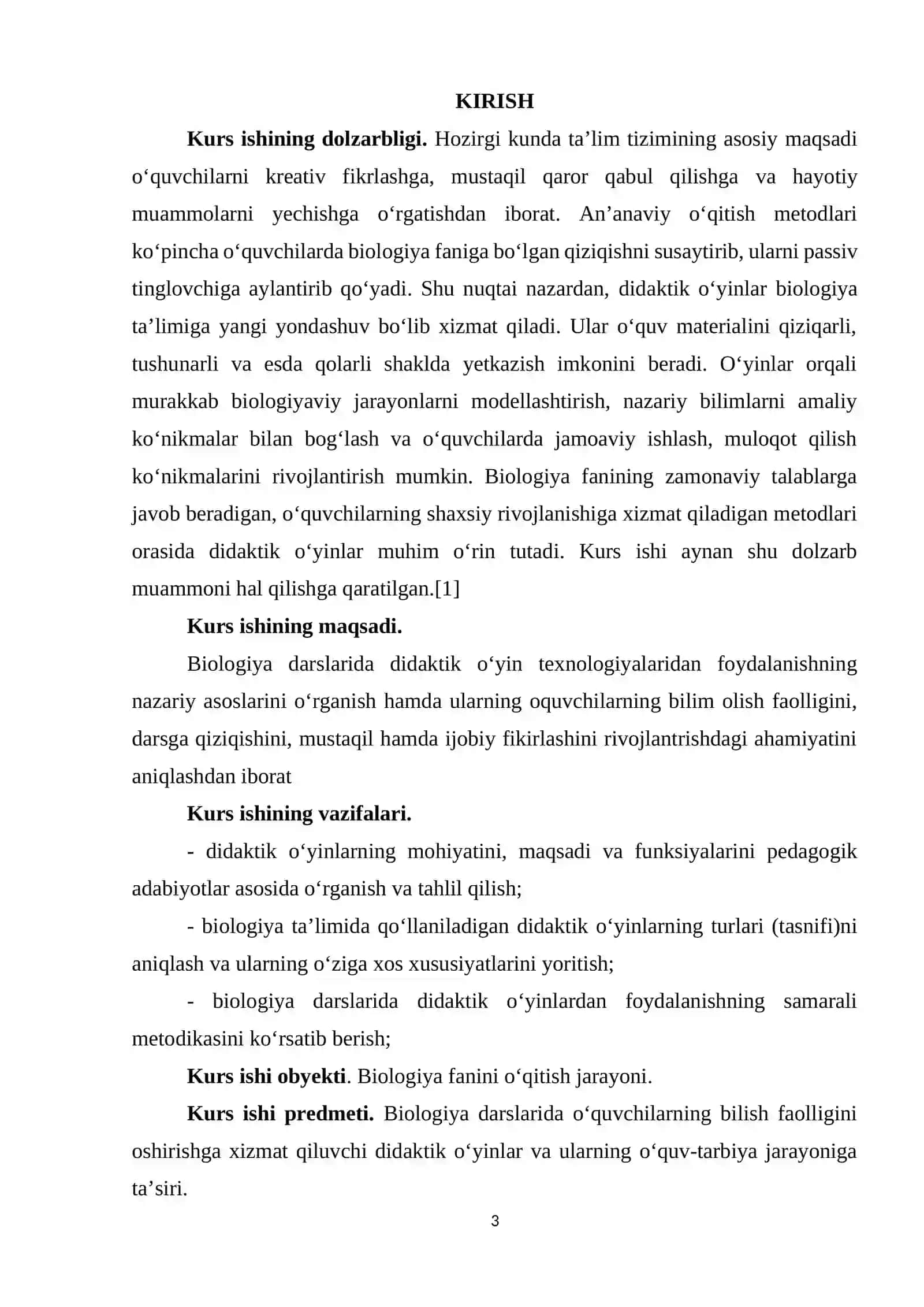 BIOLOGIYA DARSLARIDA DIDAKTIK OʻYINLARNING NAZARIY ASOSLARI 3