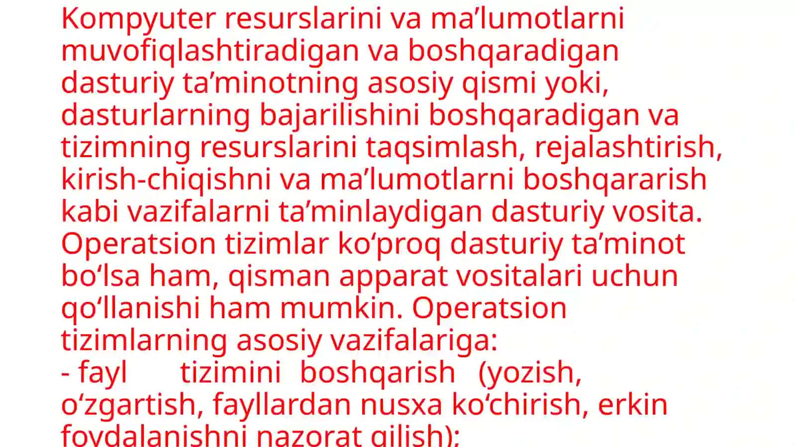 Operatsiontizimlar 3
