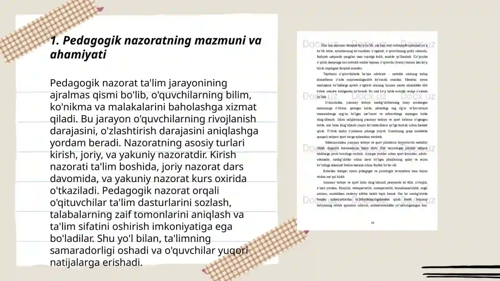 Jismoniy tarbiya darslarida pedagogik nazorat Xironometraj pulsometraj va pedogogik tahlil olib borish uslubiyati 3