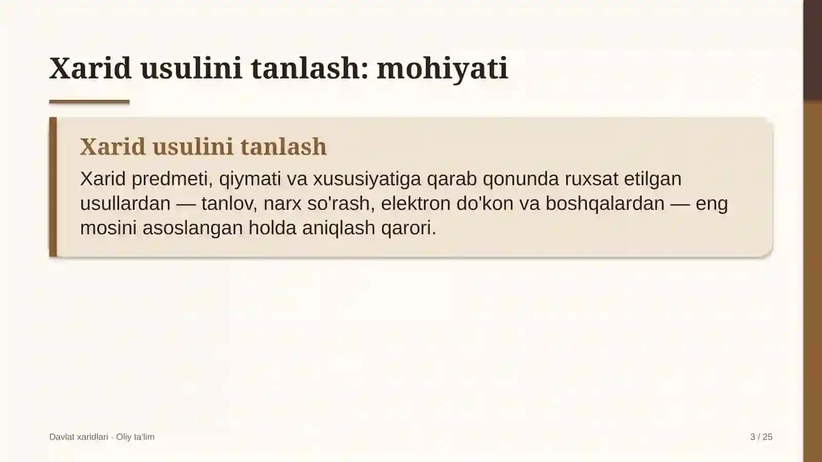 Sport maktablarida xarid usulini tanlash 3