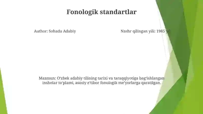 Adabiy Til MeʼYorlari 3