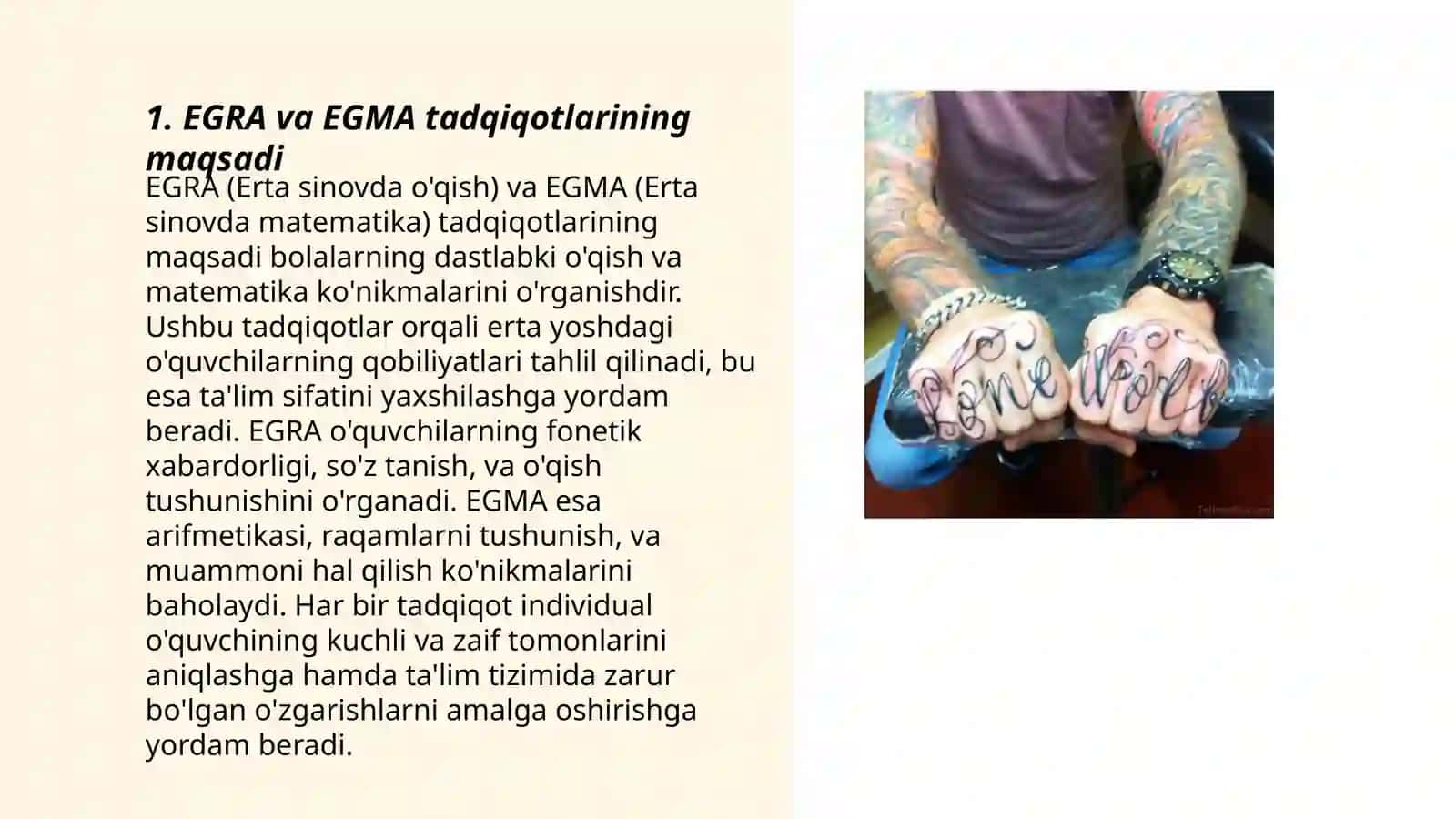 EGRA VA EGMA TATQIQOTNING TASHKIL ETILISHI 3