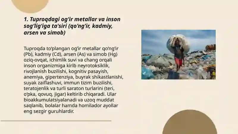 Tuproq ifloslanishining inson salomatligiga ta'siri 3
