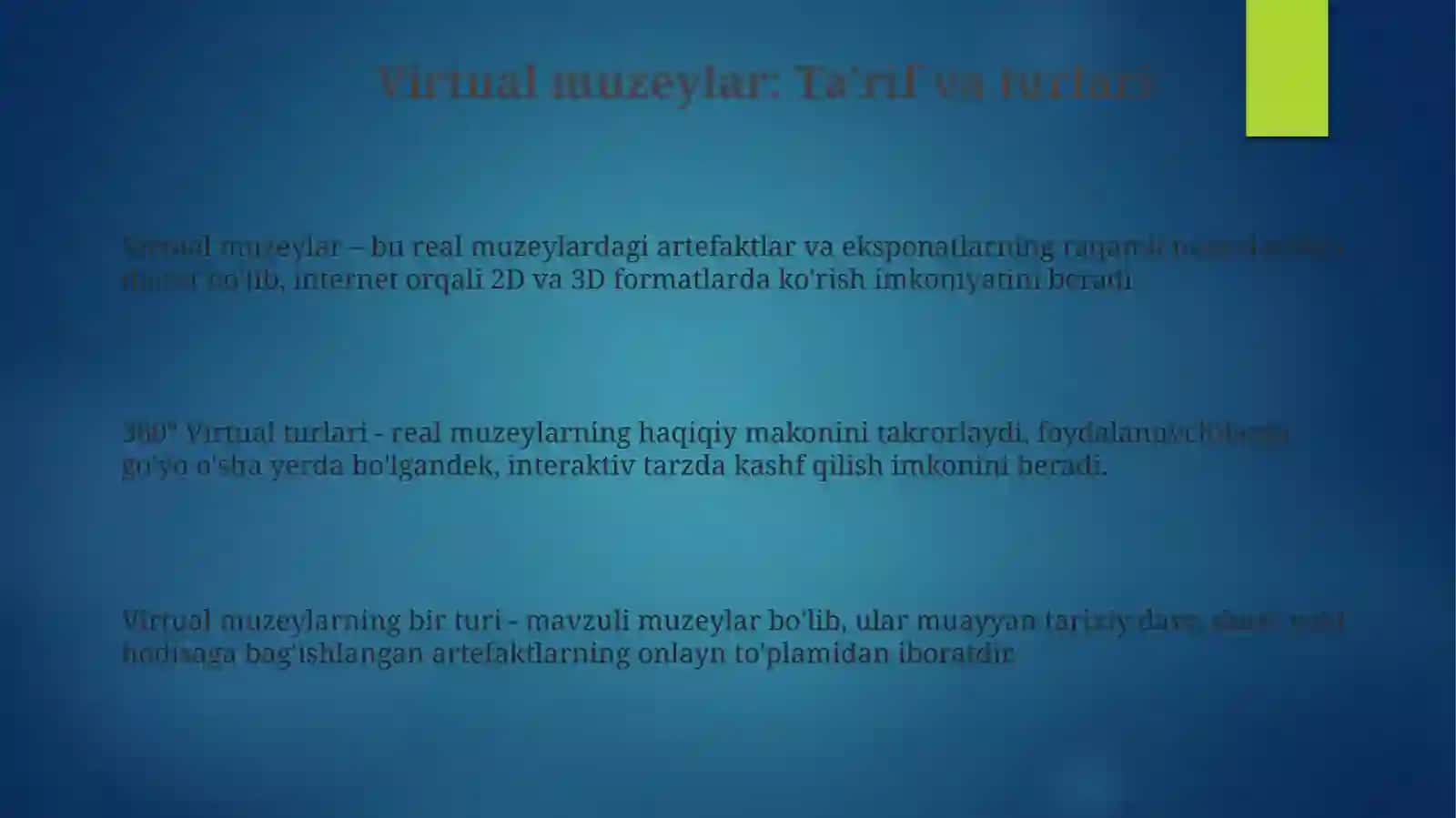 Virtual muzeylar: Ta'rif va turlari 3