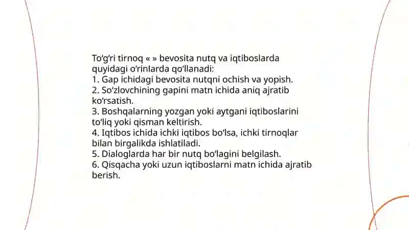 Tinish belgilarining qo'shaloq holda qo'llanish o'rinlari 3