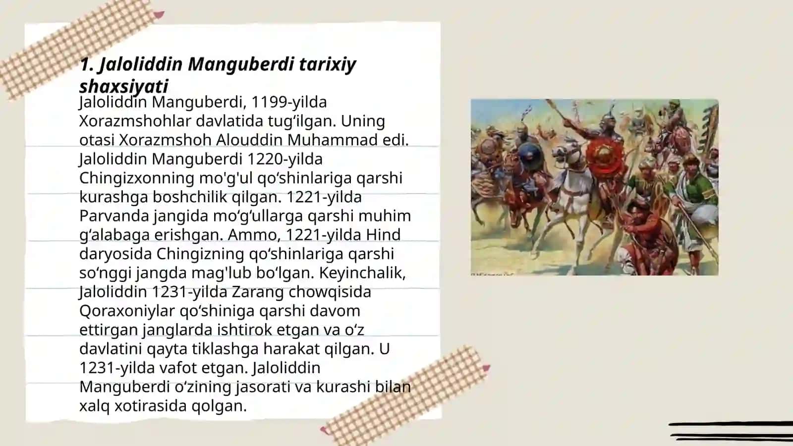 Jaloliddin Manguberdi - Vatan himoyachisi 3