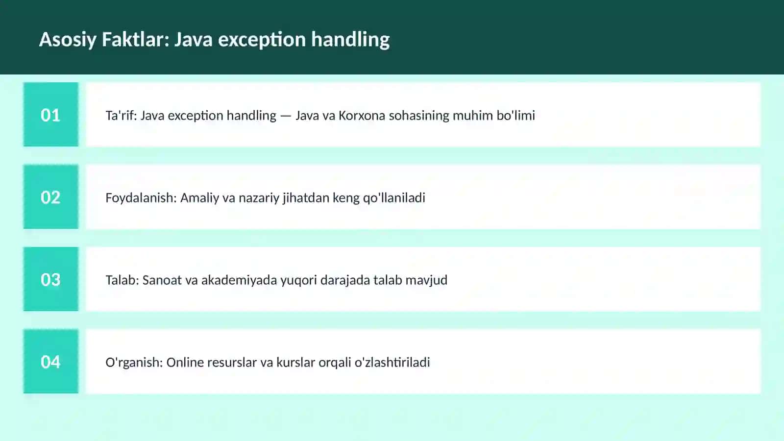 Java exception handling 3