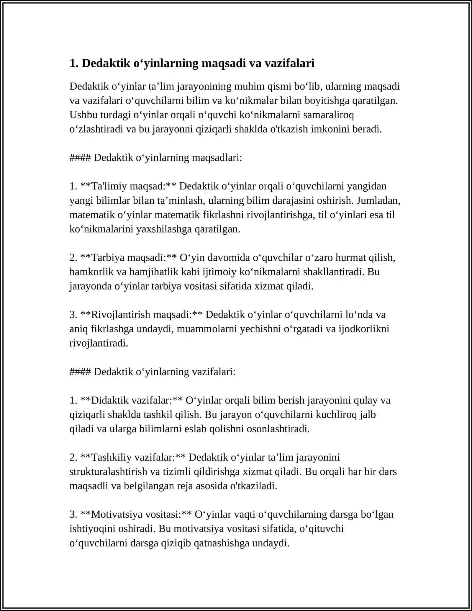MAKTABGACHA TAʼLIM MUASSASALARIDA MUSIQA MASHGʻULOTLARIDA DEDAKTIK OʻYINLAR 3