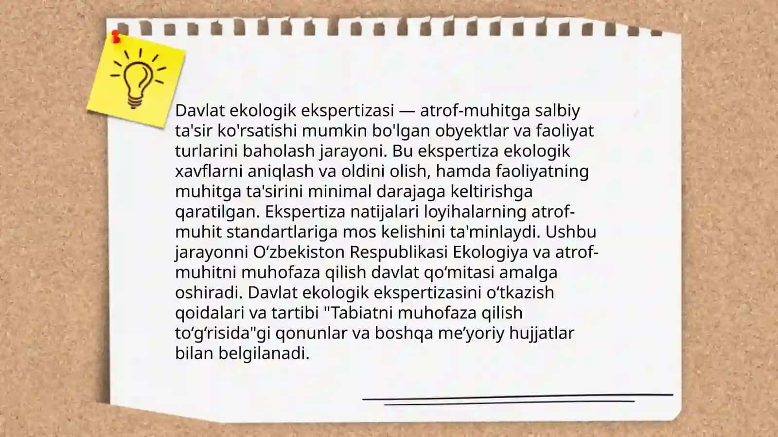 Davlat ekologik ekspertizasi soxasidagi maxsus vakolatli davlat organi 3