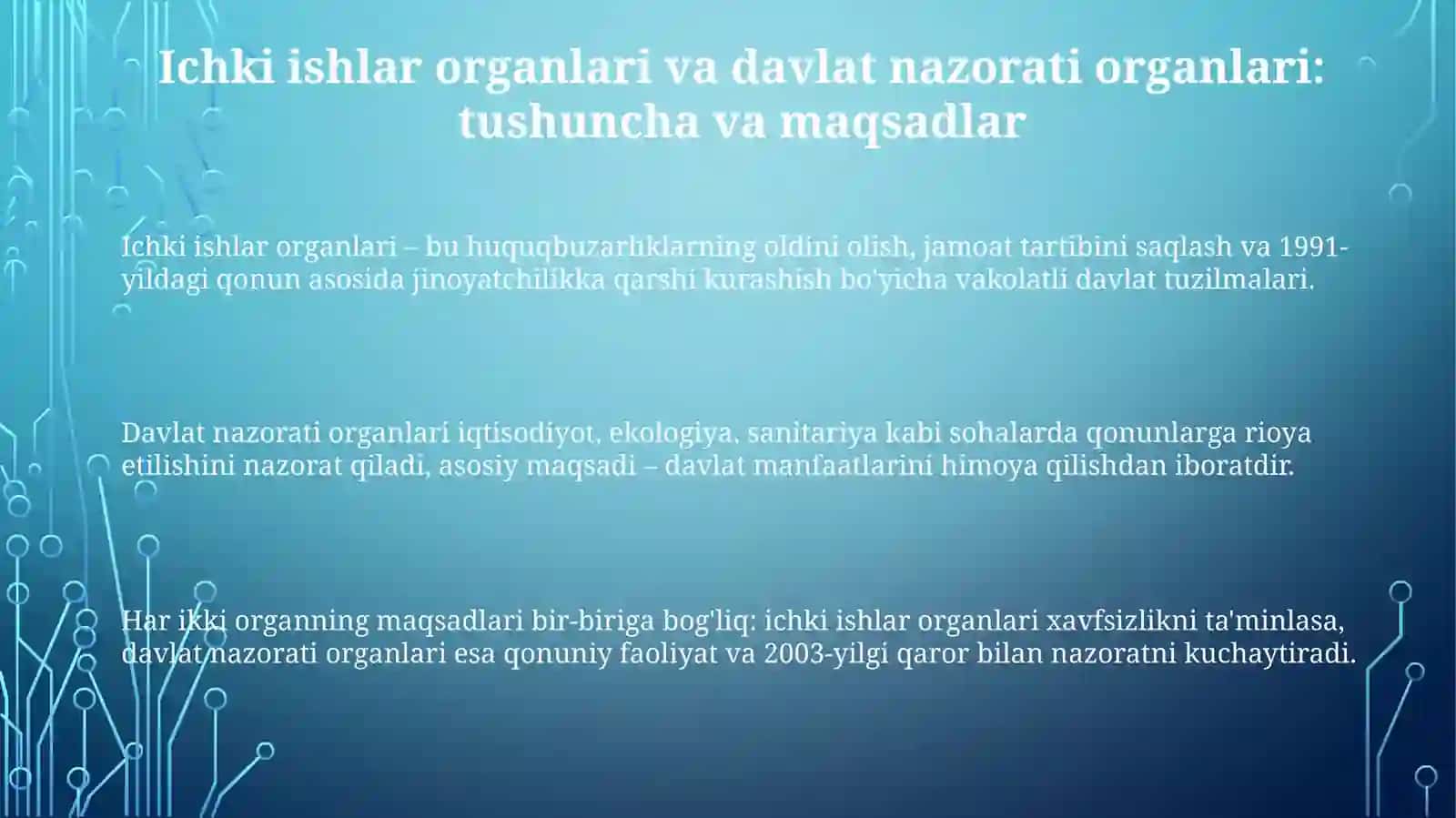 Ichki ishlar organlari va davlat nazorati organlari 3