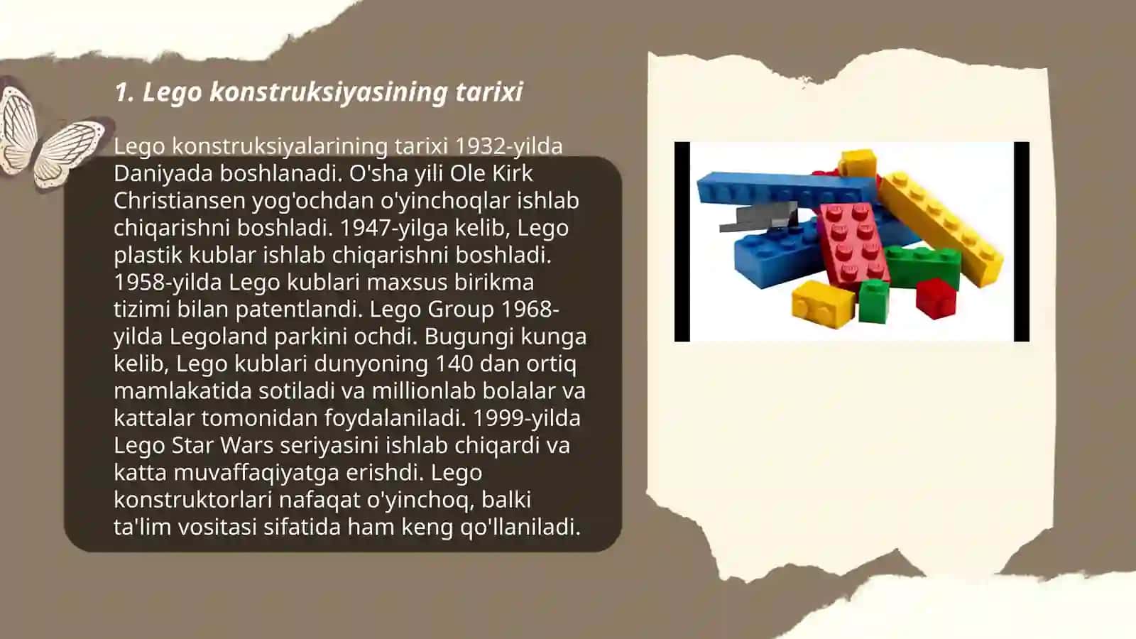 Konstruksiya elementlarini yaratish (Lego) 3