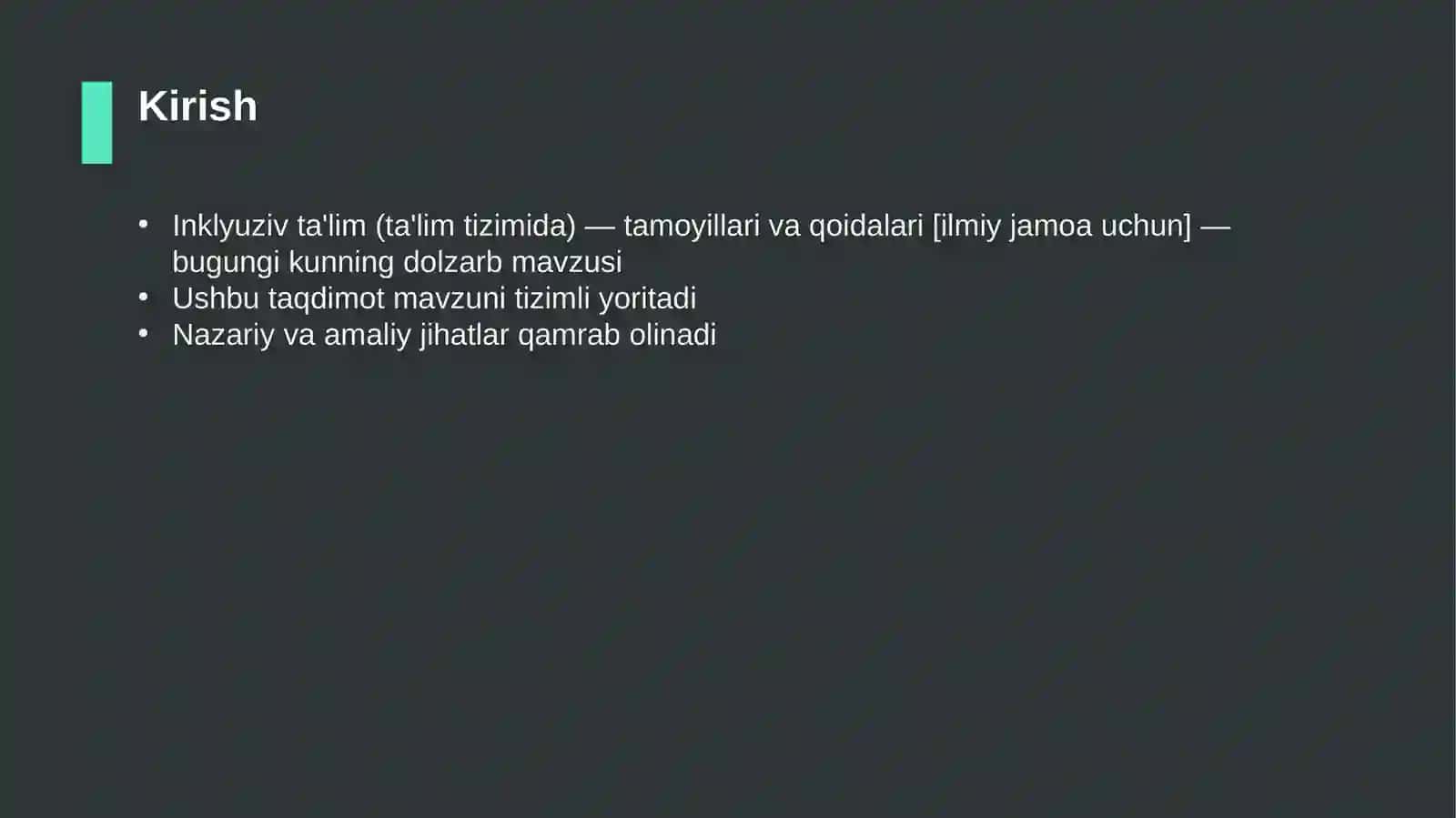Inklyuziv ta'lim (ta'lim tizimida) — tamoyillari va qoidalari [ilmiy jamoa uchun] 3