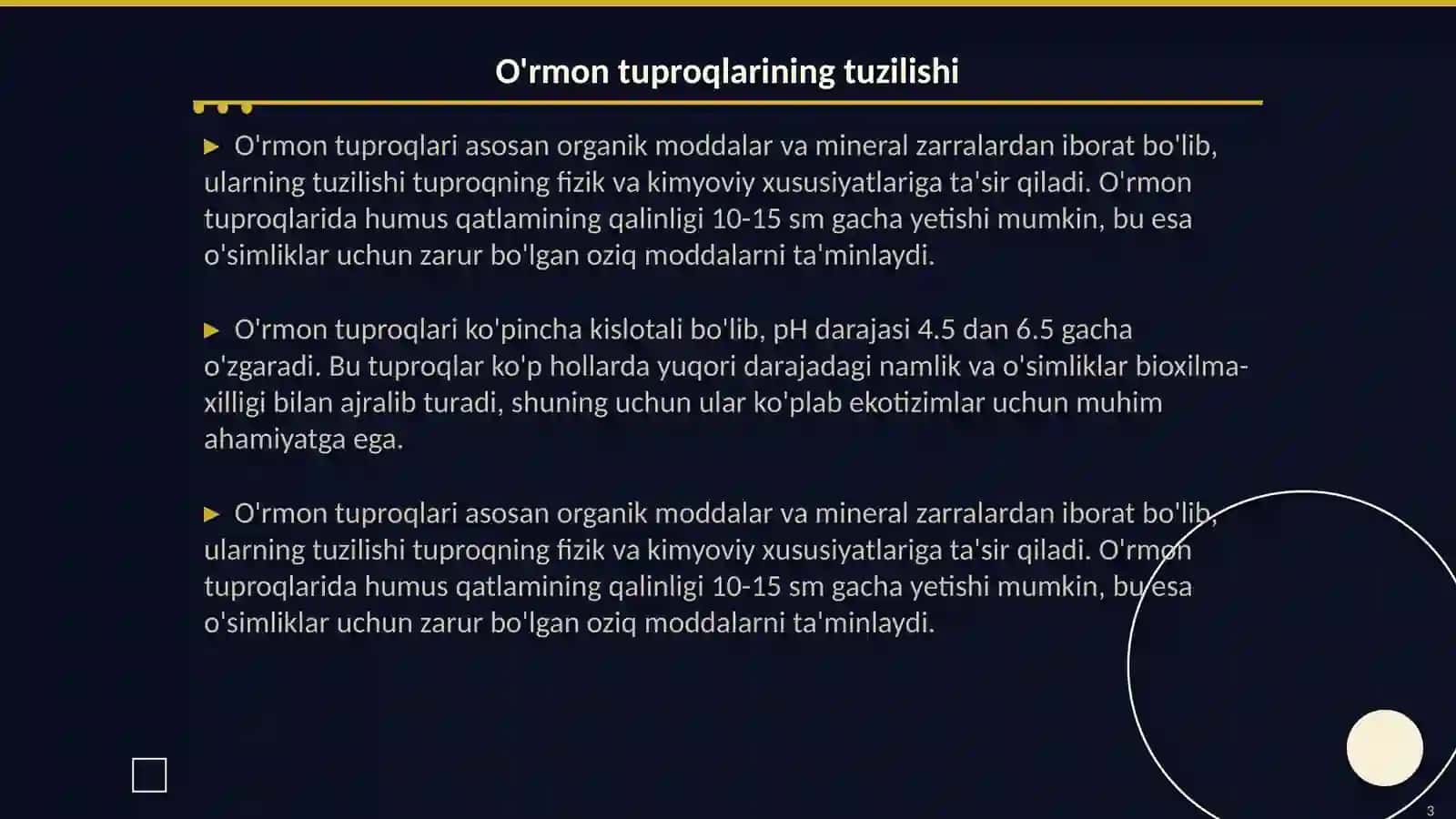 O'rmon va o'rmon dasht tuproqlari 3