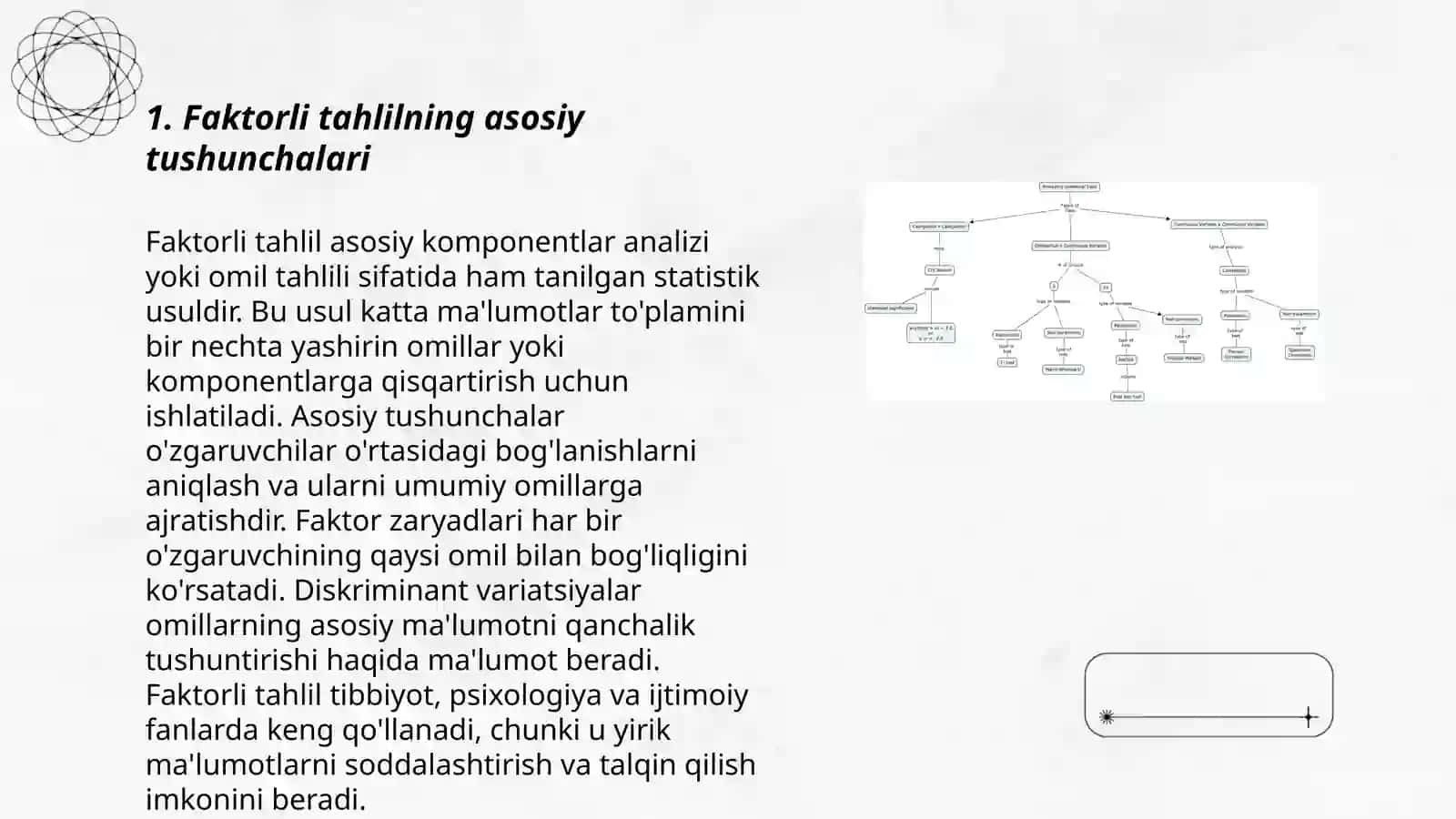 Faktorli tahlilning asosiy tushunchalari 3