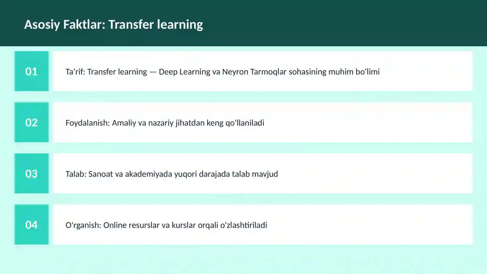 Transfer learning 3