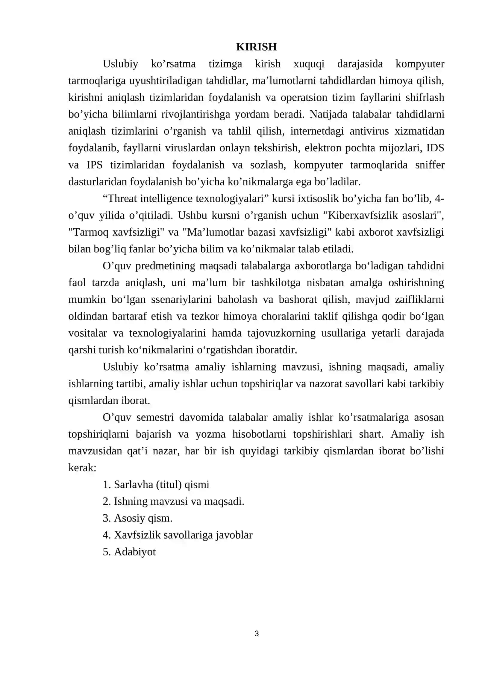 Threat intelligence texnologiyalari amaliy mashg'uloti 3