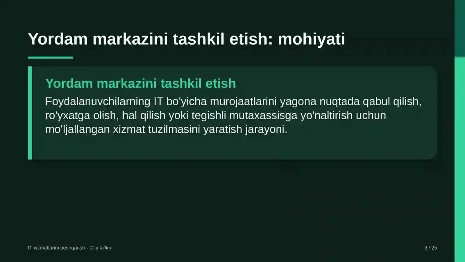 Madaniyat va istirohat bog'larida yordam markazini tashkil etish 3