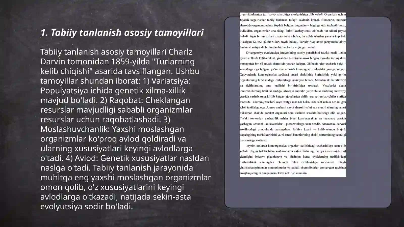 Tabiiy va jinsiy tanlanish nazariyalari 3