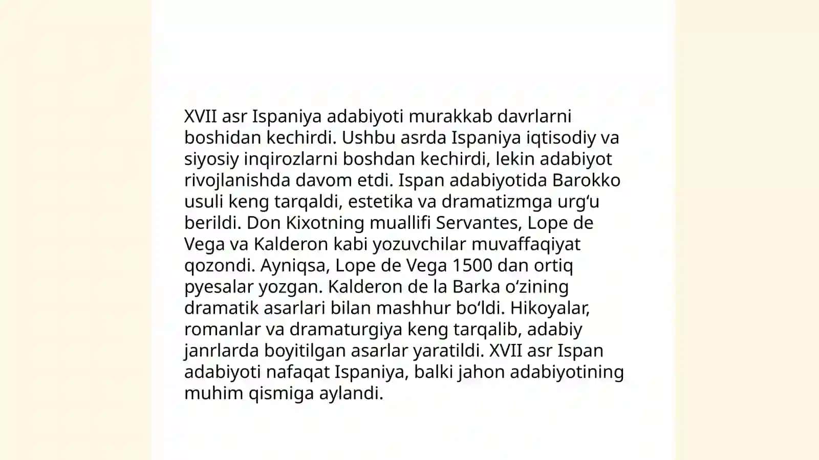 XVII asrda ispan adabiyoti 3