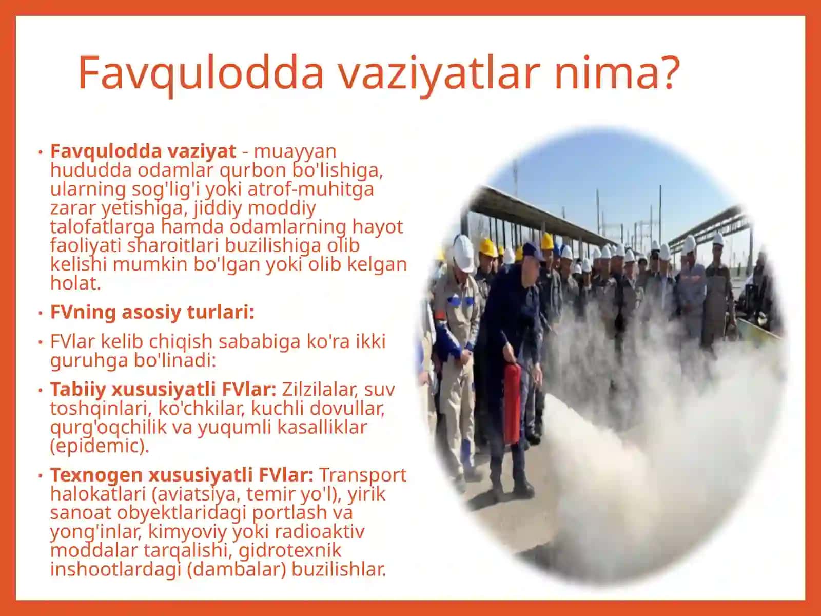 Favquloddavaziyatlar va fuqarolar muhofazasi haqida tushuncha 3