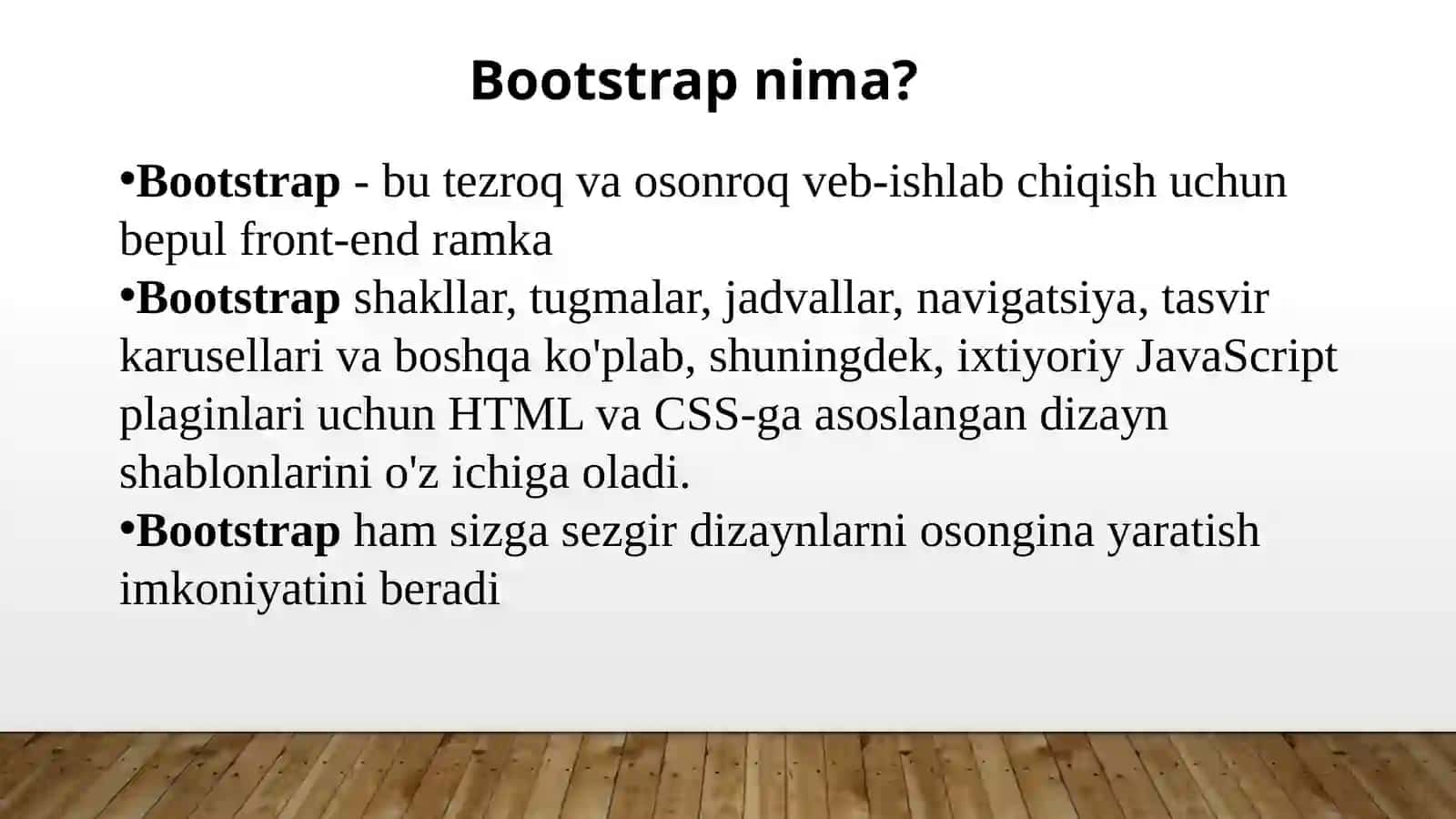 Bootstrap freymvork texnologiyasi 3