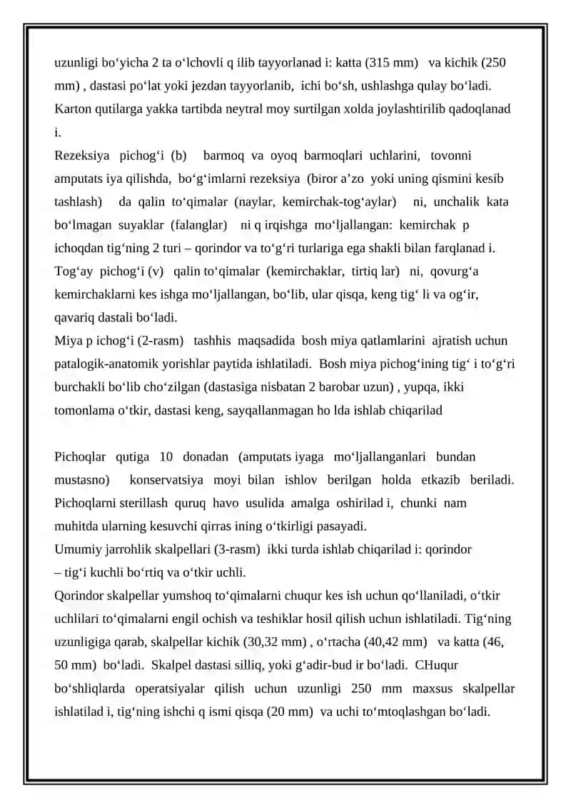 Tibbiy asbob-uskunalar 3