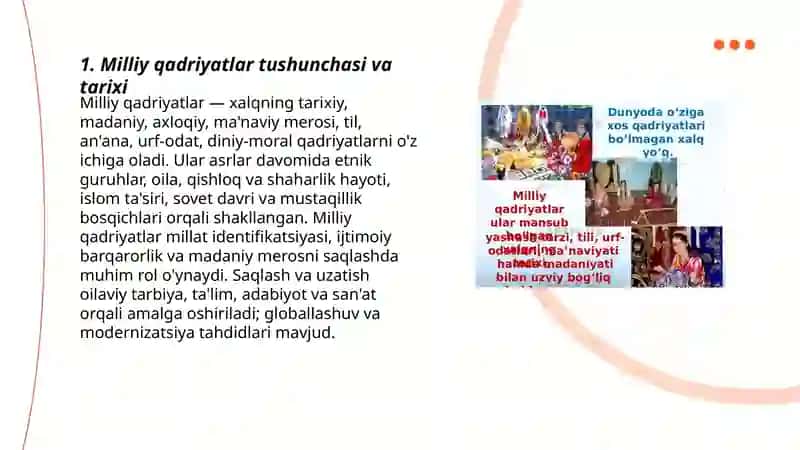 Milliy qadriyatlar 3
