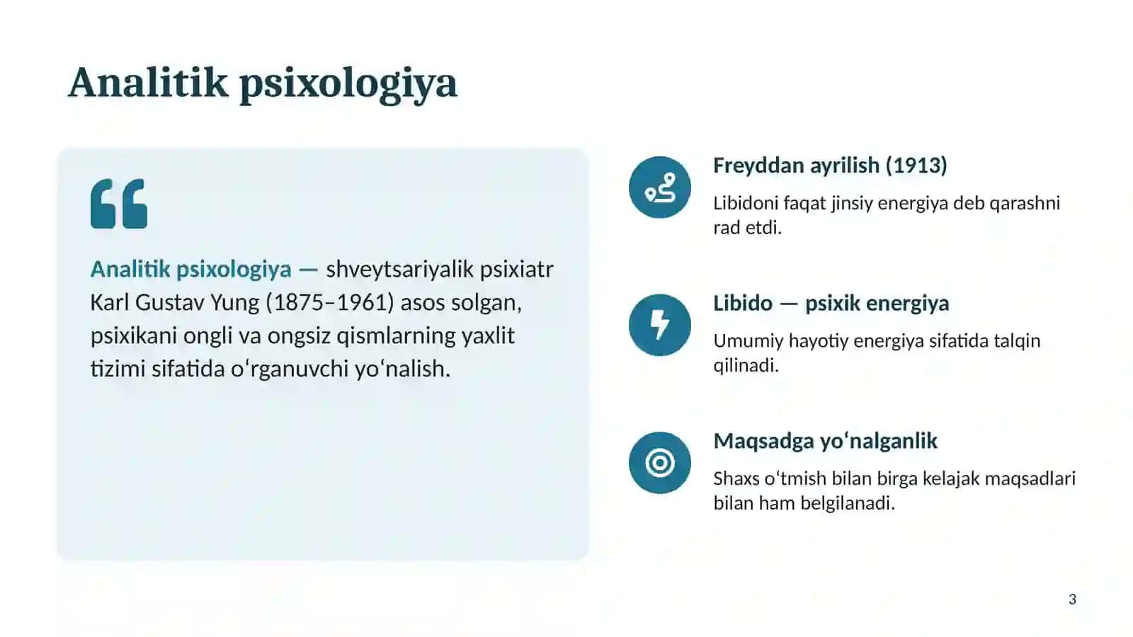 K. Yung va uning analitik psixologiyasi 3
