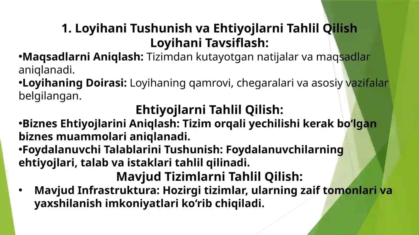 Iqtisodiy axborot tizimlari (IAT) loyihalashtirish bosqichlari 3