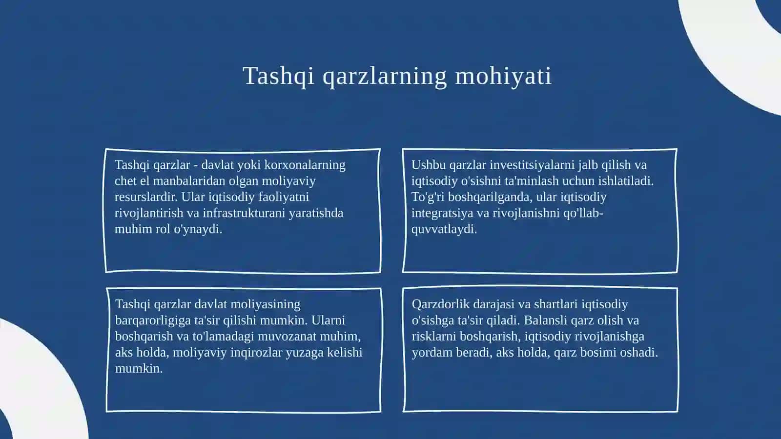 Davlat tashqi qarzlarining mohiyati va uning sabablari,asosiy omillari va shakillari 3