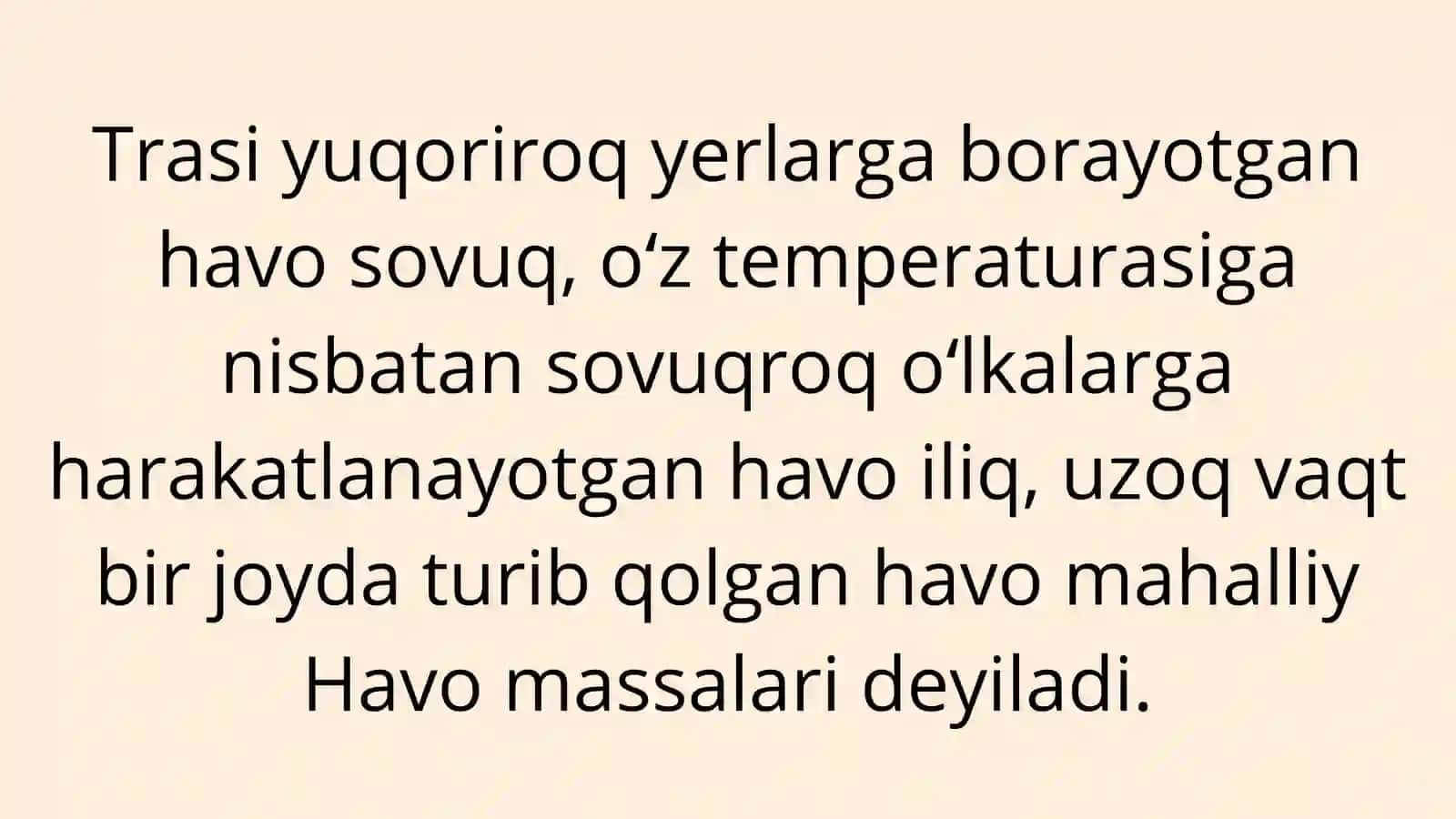 Havo massalari va frontlar 3
