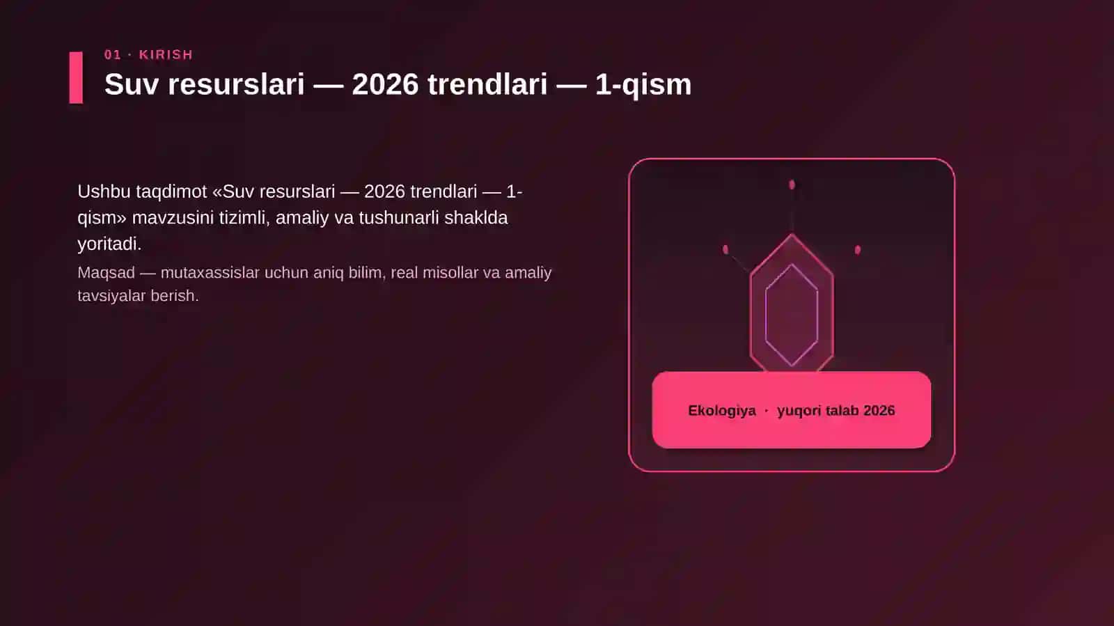Suv resurslari — 2026 trendlari — 1-qism 3