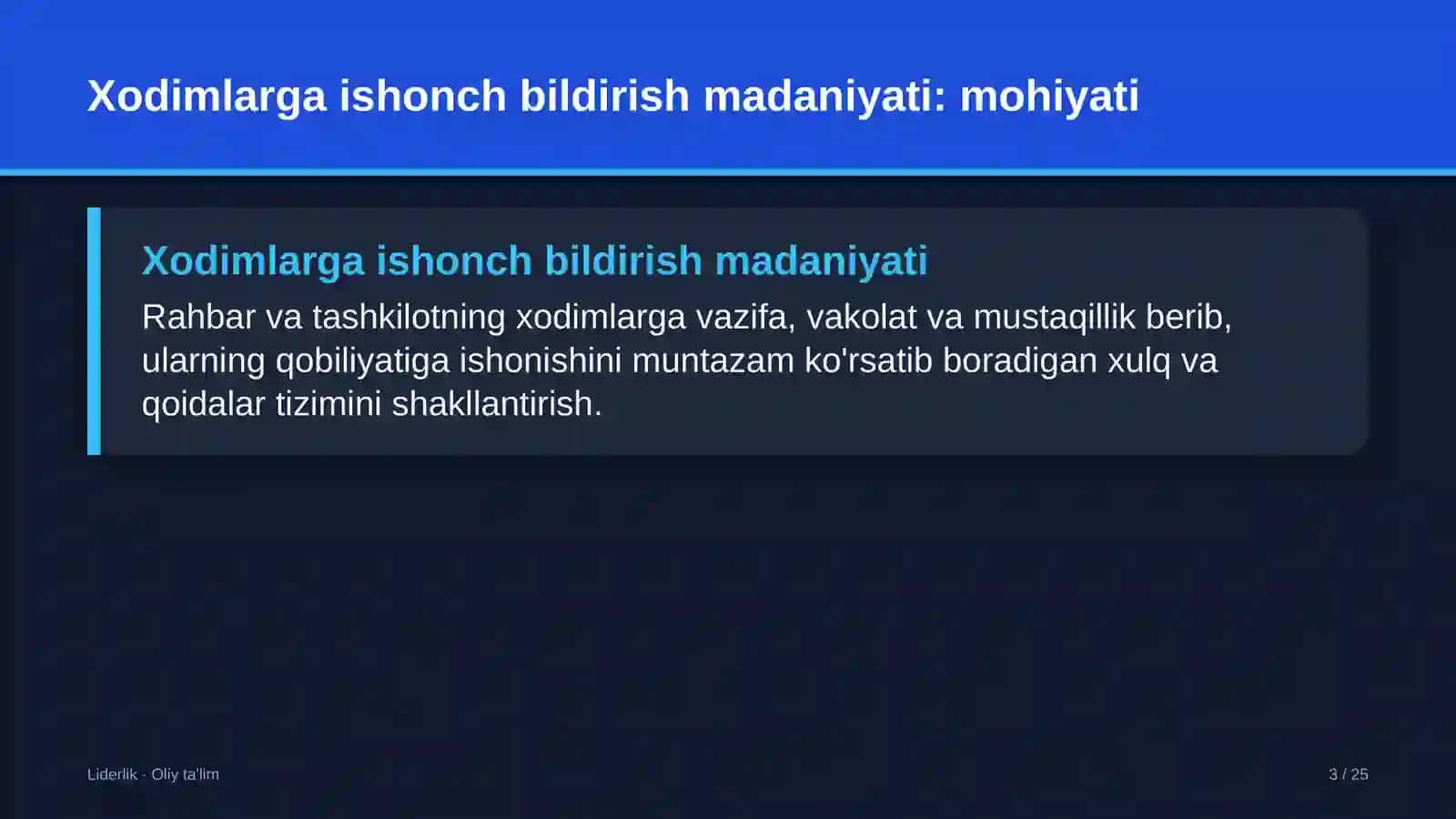 yong'in xavfsizligi xizmatida xodimlarga ishonch bildirish madaniyatini shakllantirish 4424 3