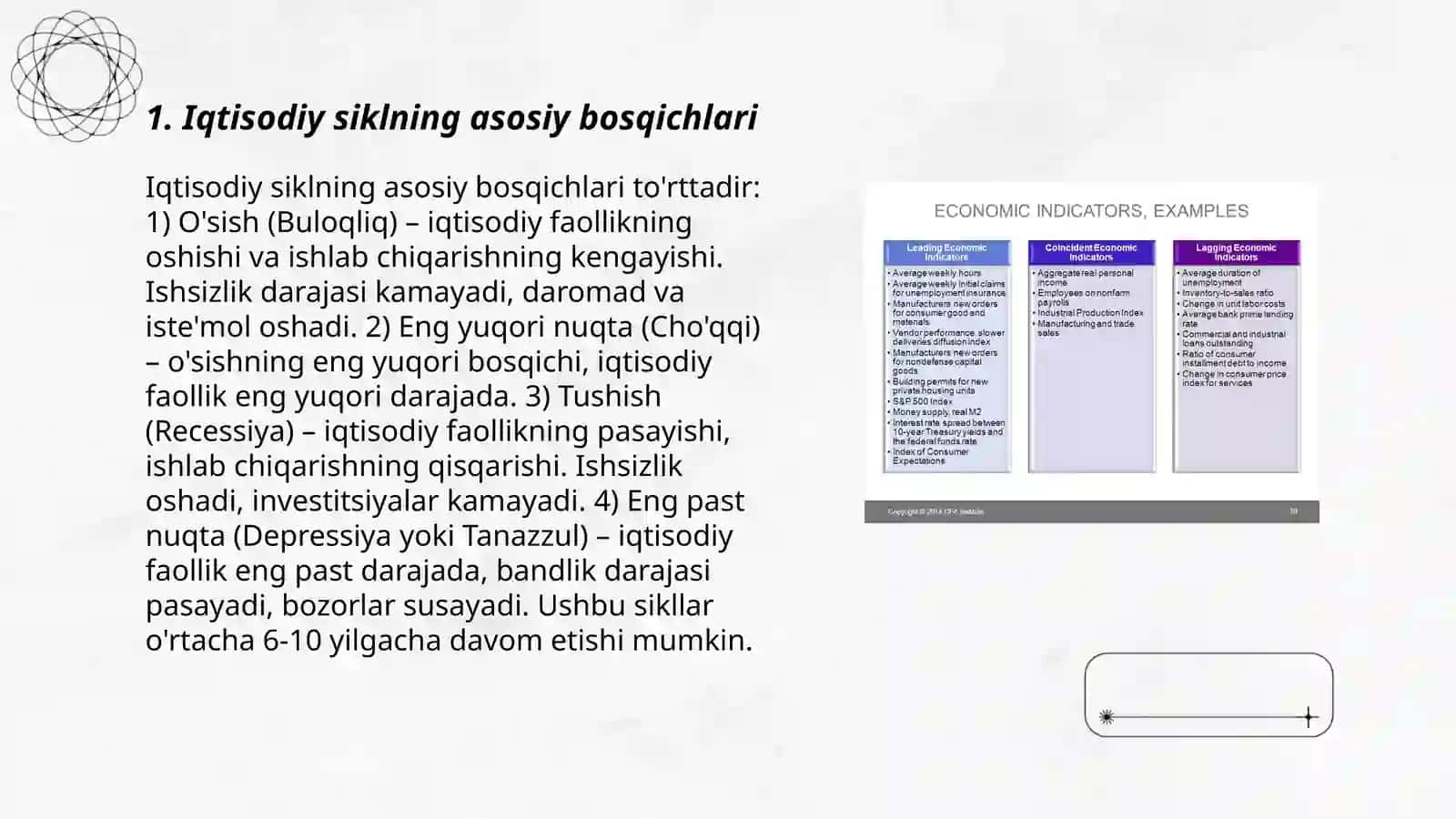 Iqtisodiy rivojlanishning siklliligi va iqtisodiy sikl nazariyalari 3