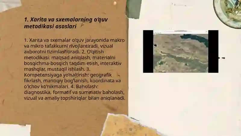 Xarita, sxemalardan foydalanish metodikasi 3