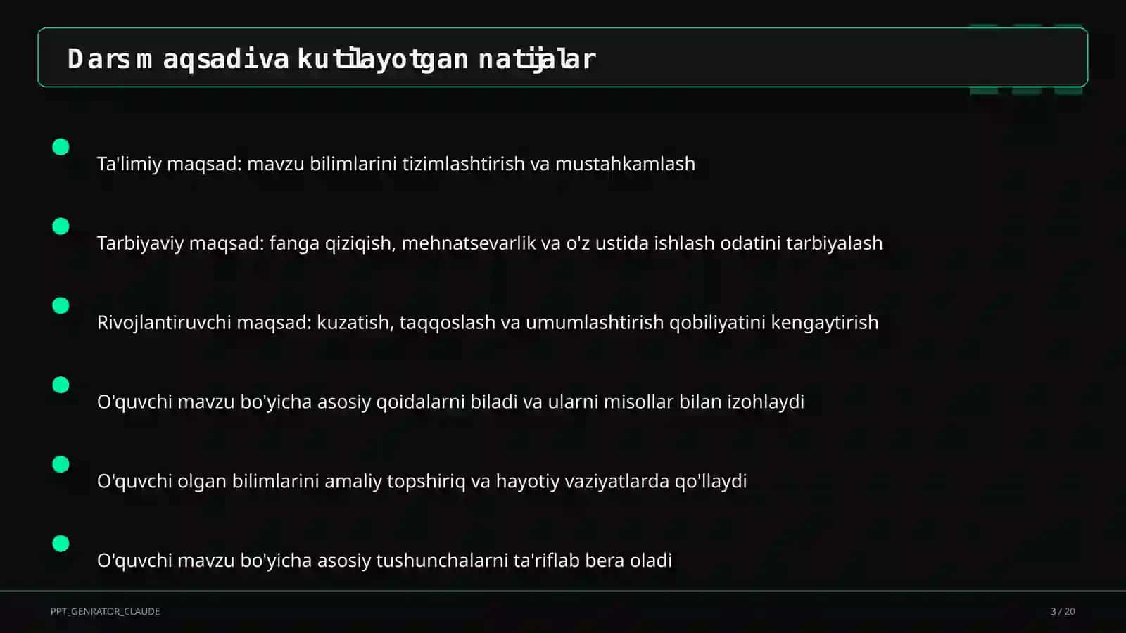 Ona tili (5–11) — metodik birlashma uchun 3
