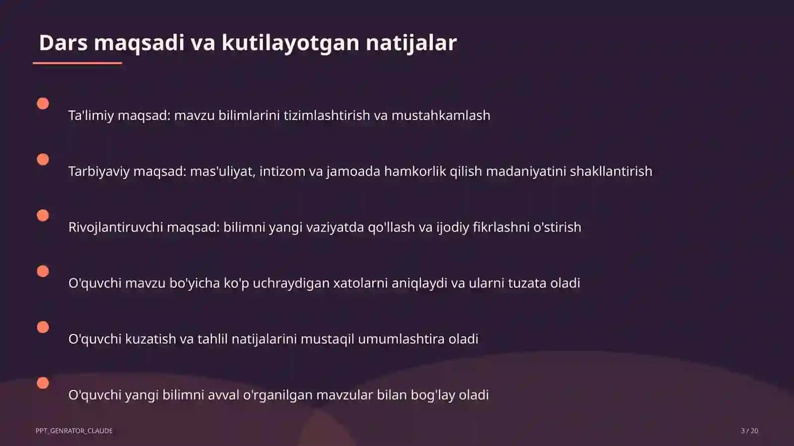 XX asrda O'zbekiston madaniyati va fani (10-sinf) 3