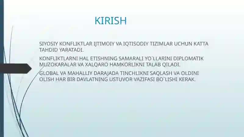 SIYOSIY KONFLIKTLAR VA ULARNING KO`RINISHLARI 3