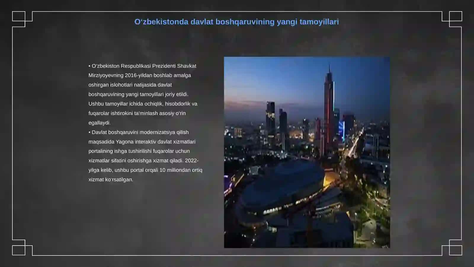 O‘zbekistonda davlat va jamiyat qurilishining yangi bosqichi 3