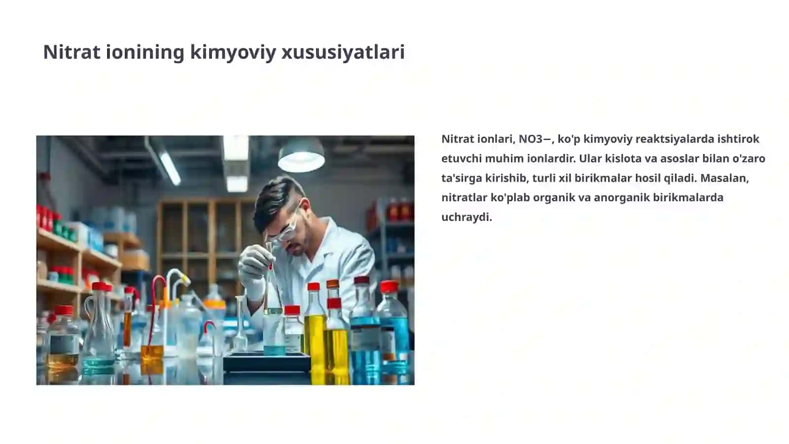 Nitrat ionining analitik reaksiyasi 3
