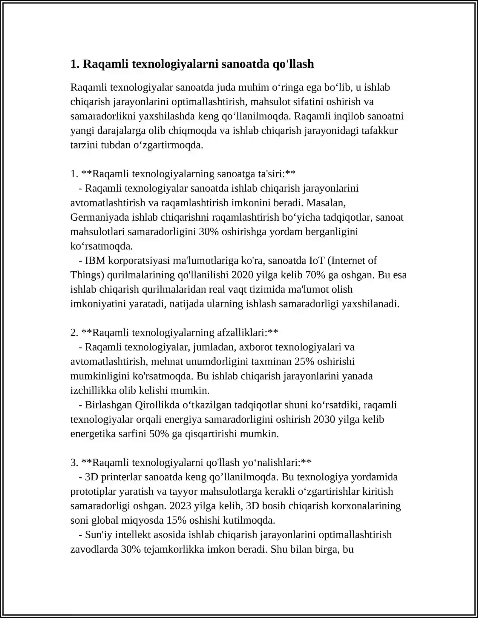 IQTISODIYOTNING TURLI TARMOQLARIGA RAQAMLI TEXNOLOGIYALARNI JORIY ETISH 3