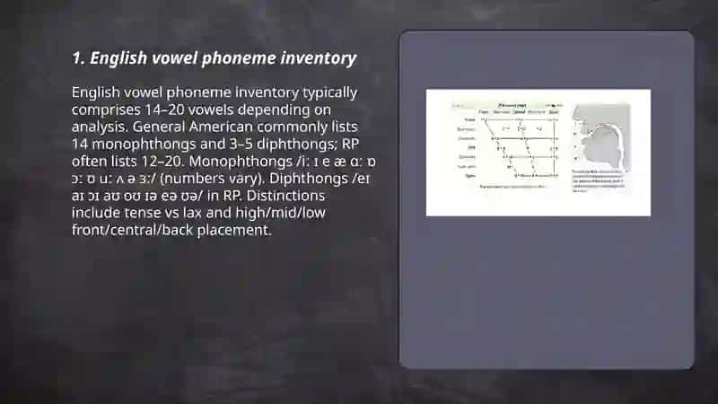 Vowel phonemes 3