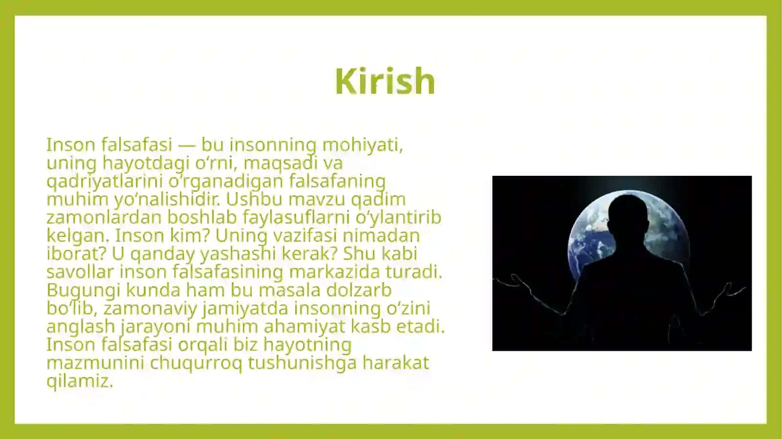 Inson falsafasi 3
