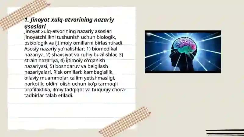 Jinoyat xulq-atvorining nazariy asoslari 3